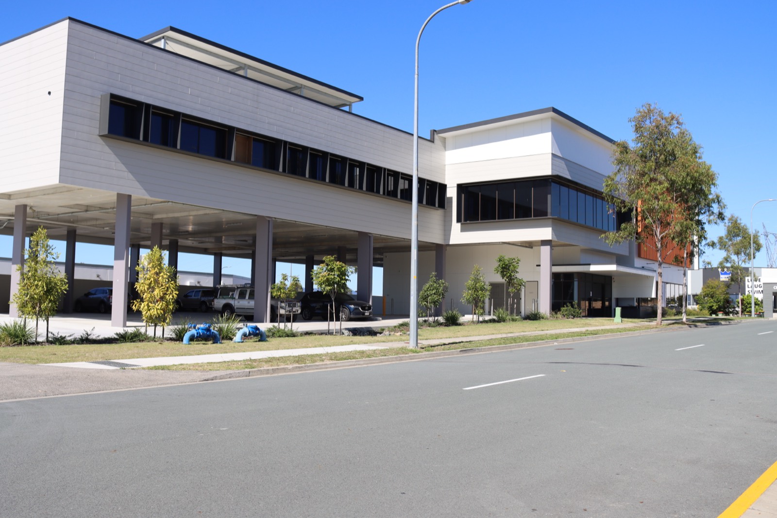 Street view of the FB Dental building on Adler Circuit near Waterford Tamborine Road, Yarrabilba